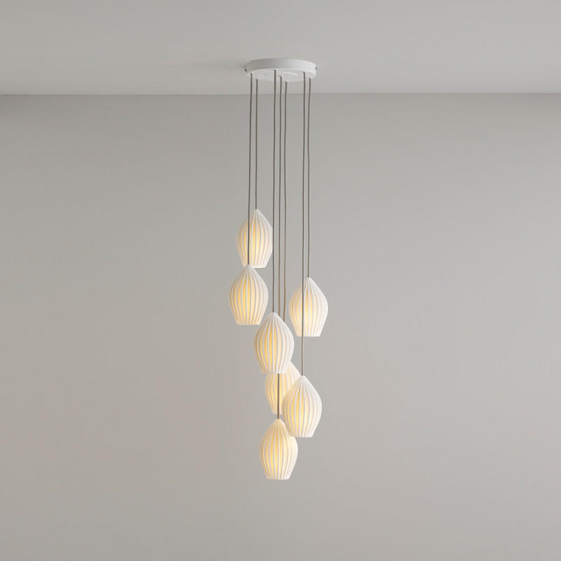 Fin Grouping Of 7 Pendant Light