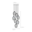 Original BTC Fin Grouping Of 7 Pendant Light | All Square Lighting