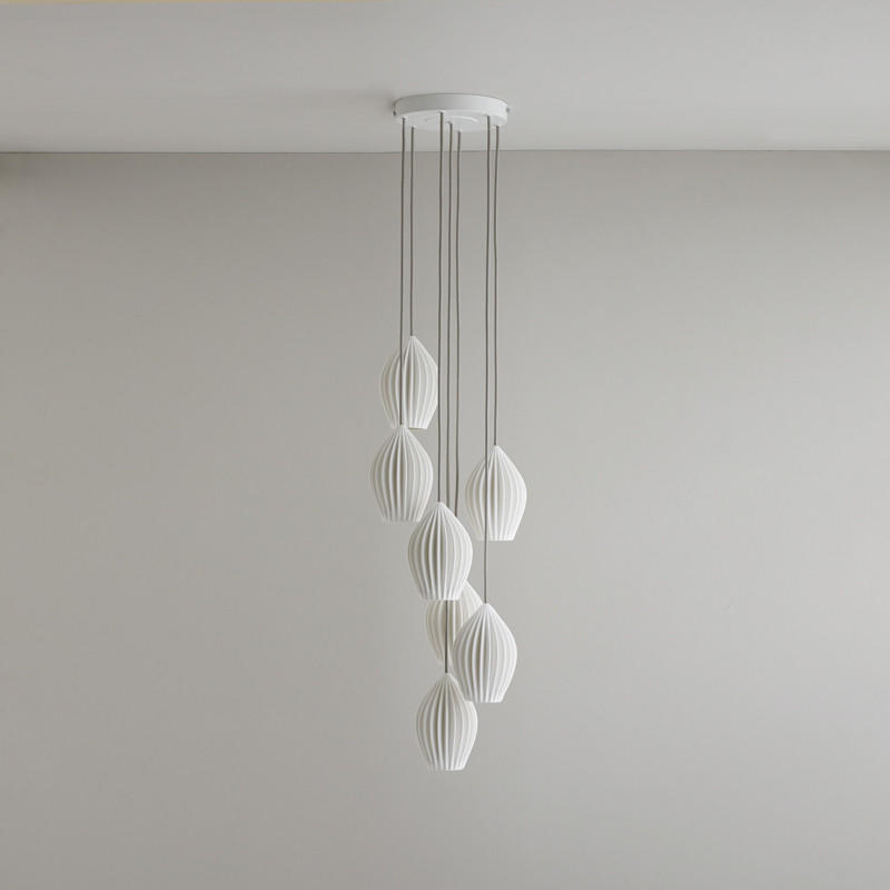 Original BTC Fin Grouping Of 7 Pendant Light | All Square Lighting