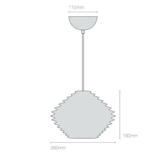 Fin Horizontal Pendant Light