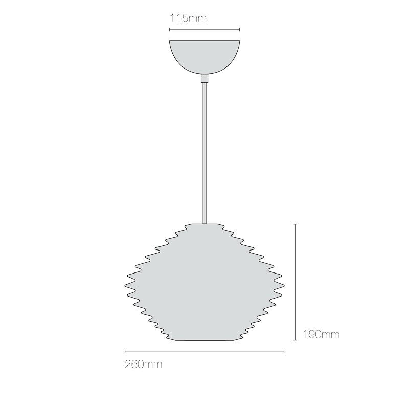 Fin Horizontal Pendant Light