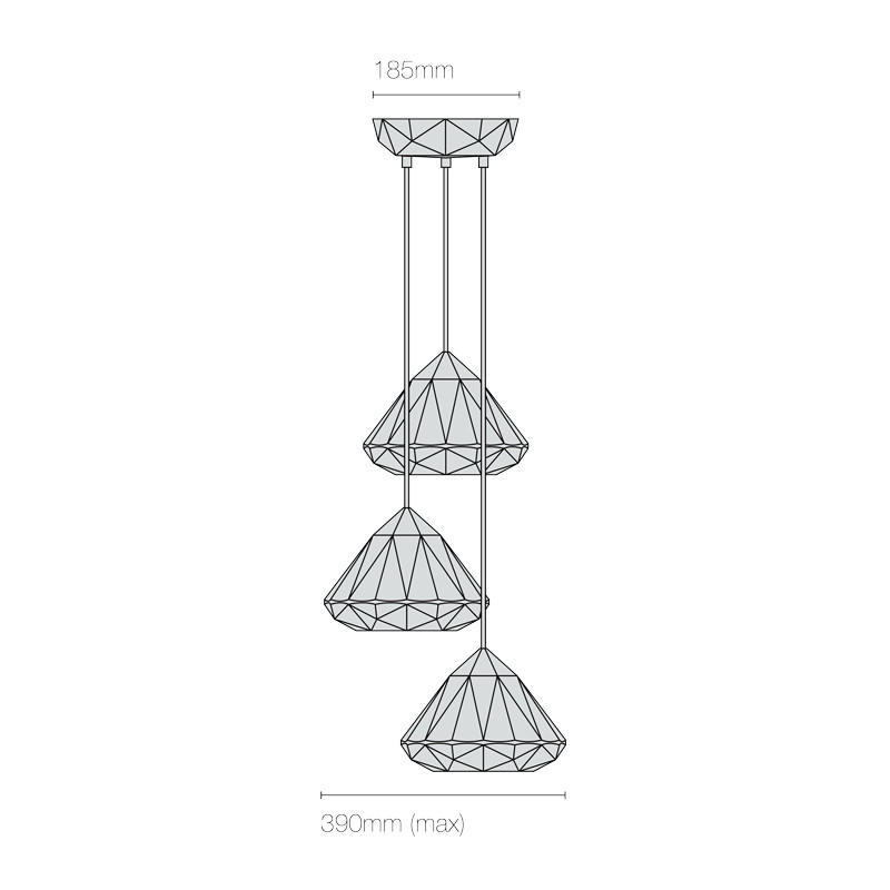Hatton 1 Grouping Of 3 Pendant Light