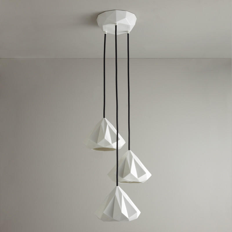 Original BTC Hatton 1 Grouping Of 3 Pendant Light | All Square Lighting