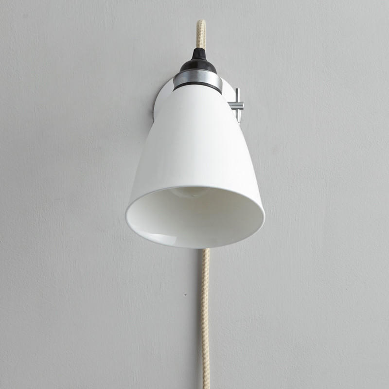 Original BTC Hector Medium Dome Plug Switch & Cable Wall Light | All Square Lighting