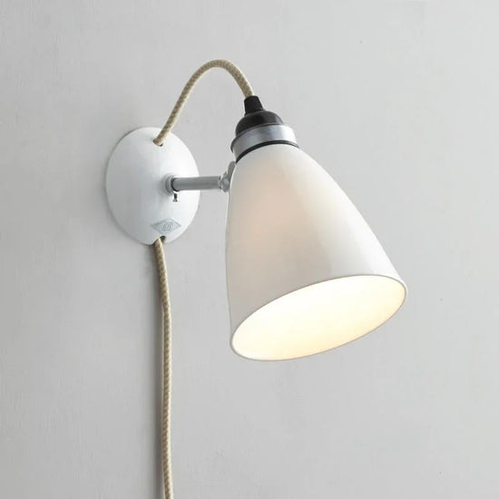 Hector Medium Dome Plug Switch & Cable Wall Light