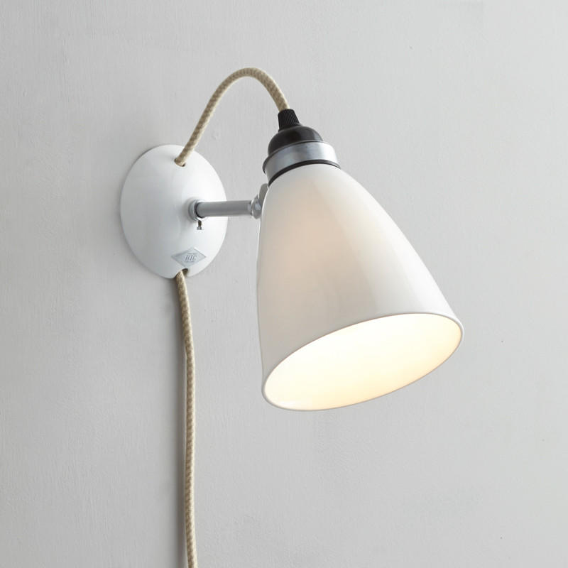 Hector Medium Dome Plug Switch & Cable Wall Light