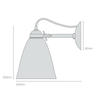 Original BTC Hector Medium Dome Wall Light | All Square Lighting