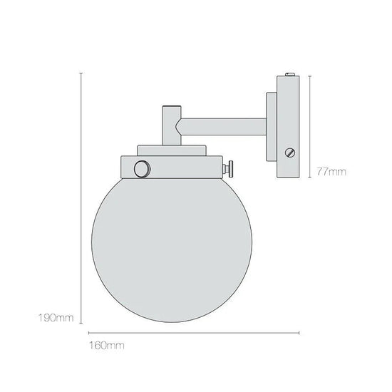 Mini Globe Wall Light