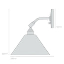 Original BTC Task Ceramic Short Wall Light | All Square Lighting