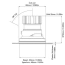 Orluna Camber Adjustable Downlight | All Square Lighting