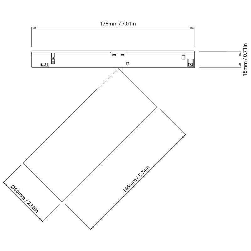 Cloud Adjustable Shallow 48V Track