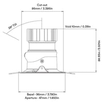 Orluna Curve Adjustable Downlight | All Square Lighting