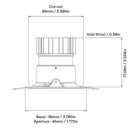 Orluna Curve Fixed Downlight | All Square Lighting