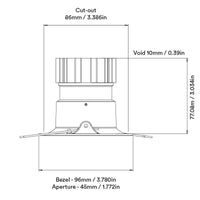 Orluna Curve Fixed Downlight | All Square Lighting