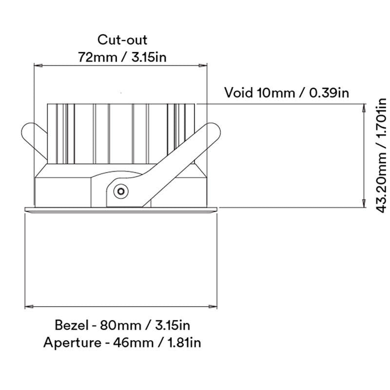 Duet Wallwasher Downlight