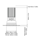 Orluna Infinity Midi Trimless Fixed Downlight | All Square Lighting
