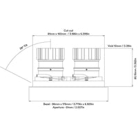 Orluna Look Twin Adjustable Downlight | All Square Lighting