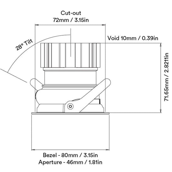 One Adjustable Downlight