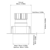 Orluna Tiyo Fixed Downlight | All Square Lighting