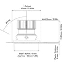 Orluna True Adjustable Downlight | All Square Lighting