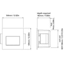 Orluna Vio Square Wall Light | All Square Lighting