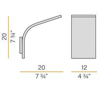 Panzeri App 12 Wall Light | All Square Lighting