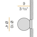 Panzeri Murané Recessed Wall Light | All Square Lighting