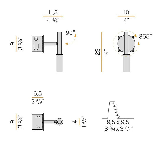 Tubino Recessed Wall Light