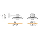 Panzeri Venexia Wall Light | All Square Lighting