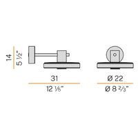 Panzeri Venexia Wall Light | All Square Lighting