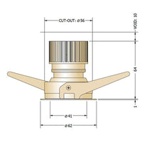 Phos Eyeconic Mini Trim Adjustable Downlight | All Square Lighting