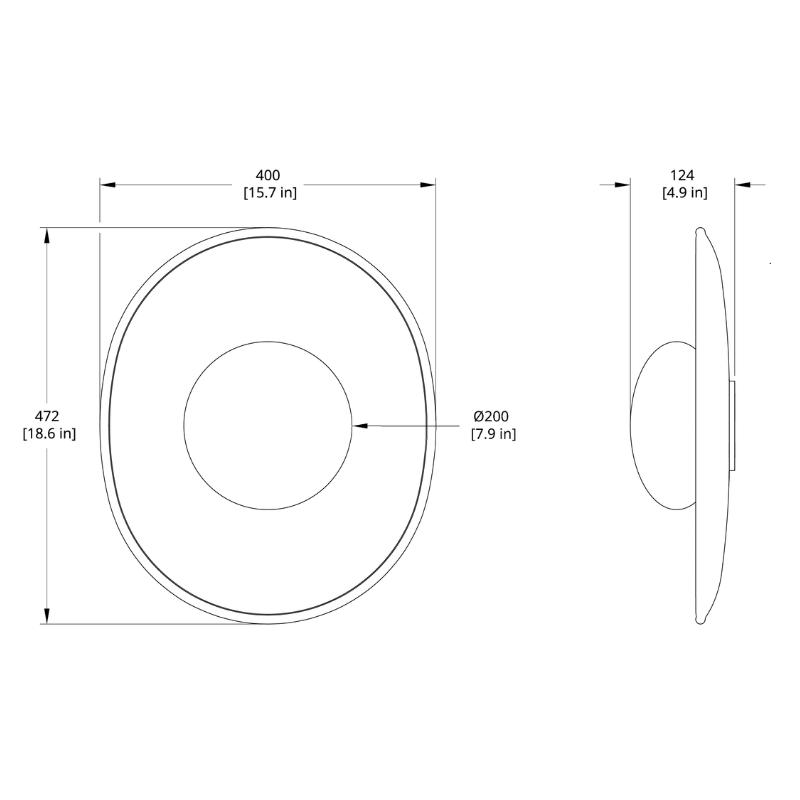 Crepe Large Wall Light