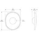 RBW Crepe Medium Wall Light | All Square Lighting