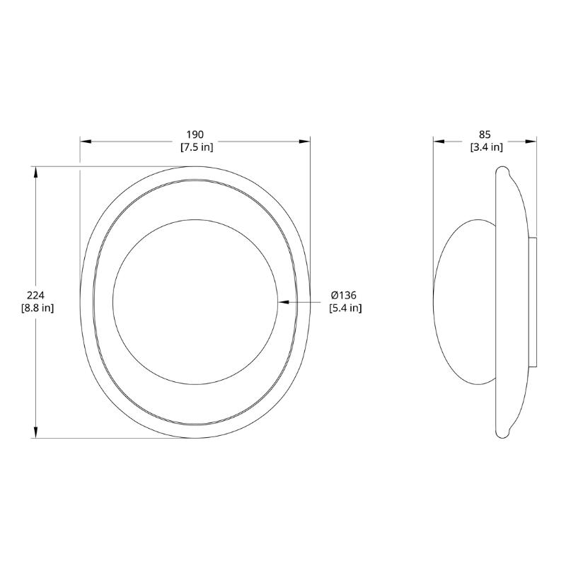 Crepe Small Wall Light