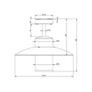 Roger Pradier Aubanne N°2 Ceiling Light | All Square Lighting