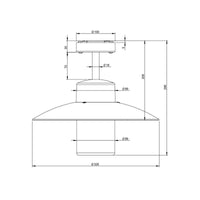 Roger Pradier Aubanne N°2 Ceiling Light | All Square Lighting