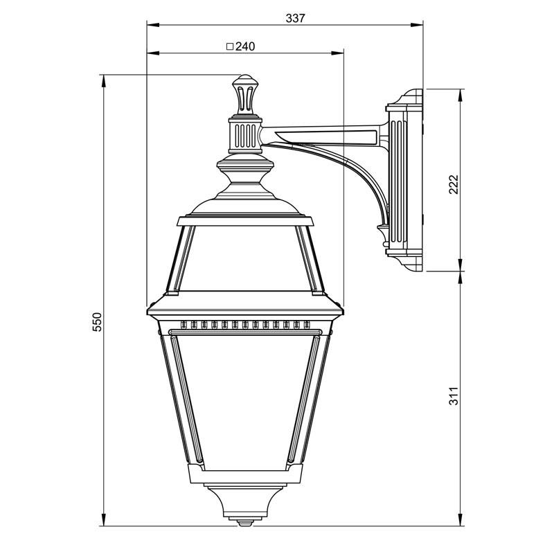 Roger Pradier Avenue 2 N°4 Wall Light | All Square Lighting
