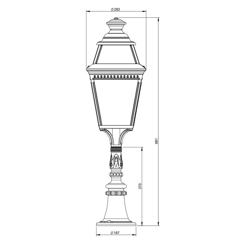 Avenue 3 N°6 LED Floor Lantern