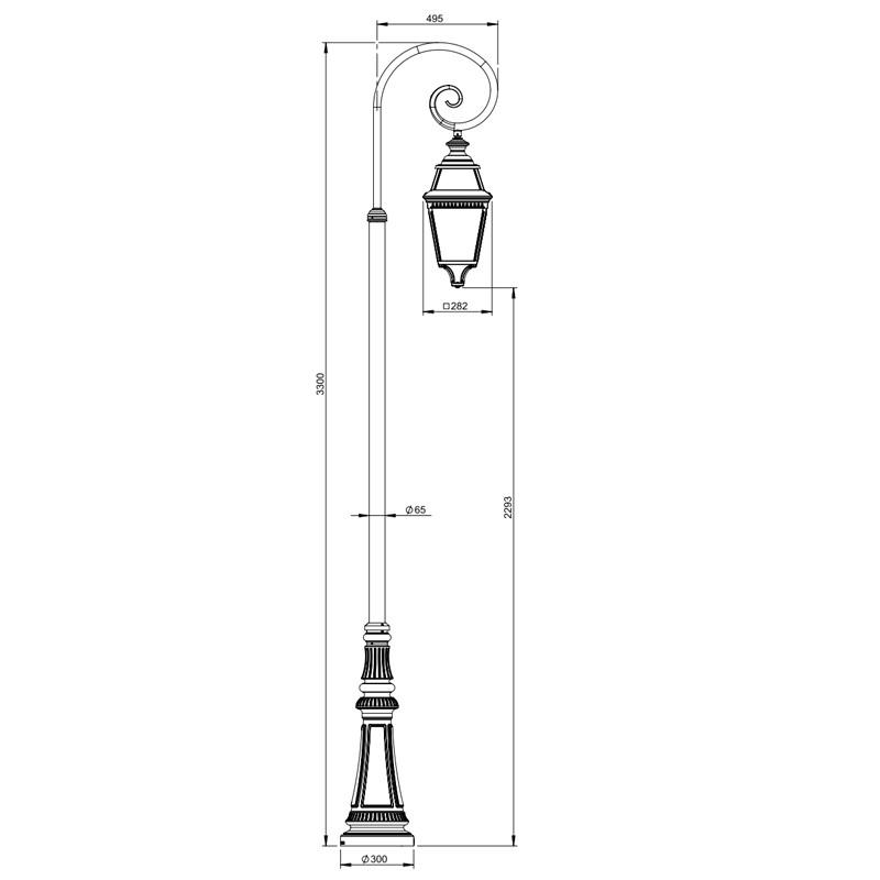 Avenue 3 N°9 Floor Lantern
