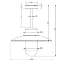 Roger Pradier Belcour N°2 Ceiling Light | All Square Lighting