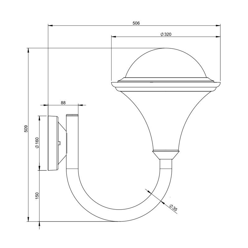 Dallas N°1 Wall Light