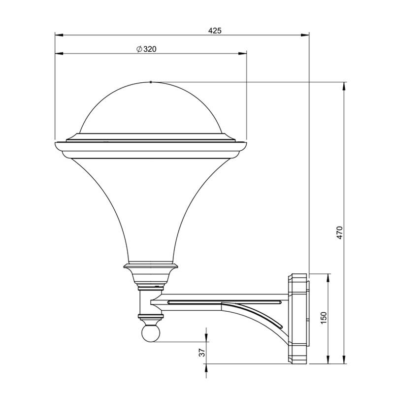 Dallas N°3 Wall Light