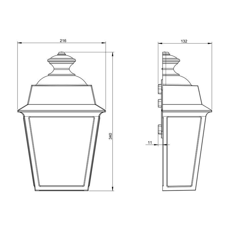 Roger Pradier Place des Vosges 1 Évolution N°2 PIR Wall Light | All Square Lighting