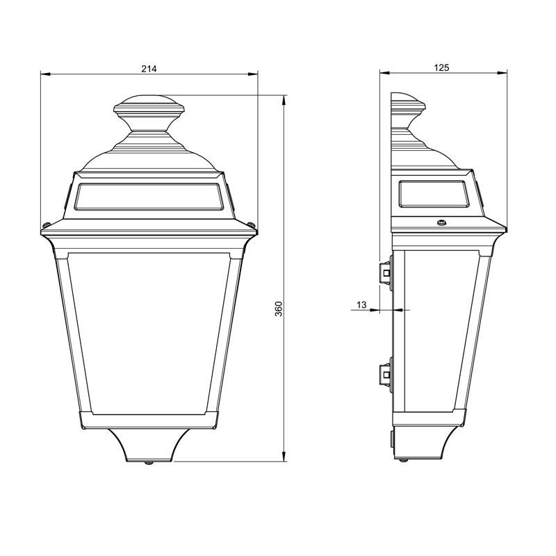 Roger Pradier Place des Vosges 1 Tradition N°2 Wall Light | All Square Lighting
