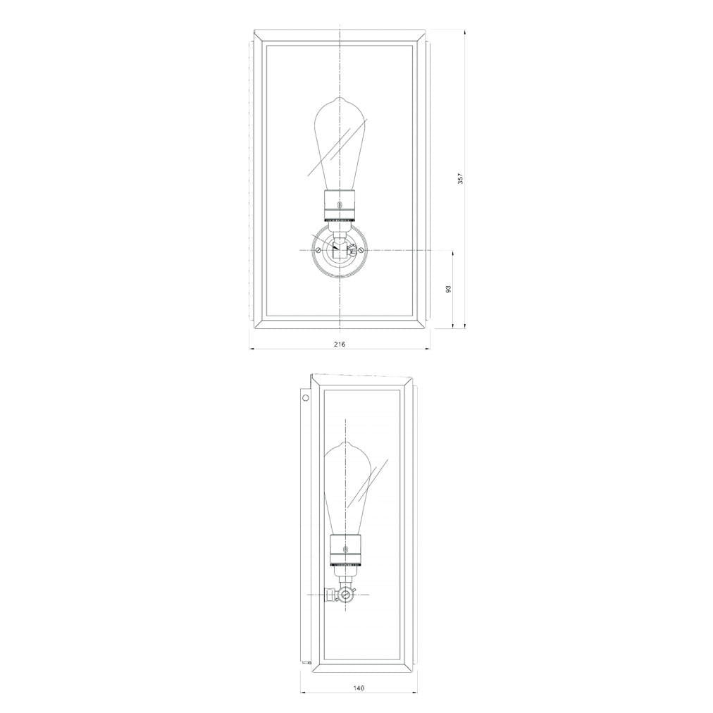 Tekna Essex N094 Wall Light | All Square Lighting
