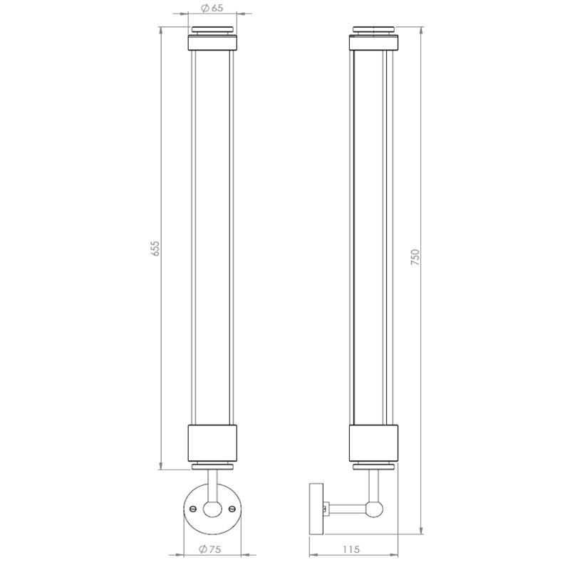 Kembleford N192 Large Single Wall Light