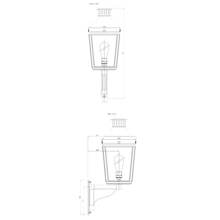 Montrose N155 Small on Bracket Wall Light