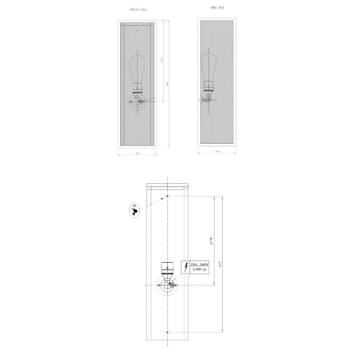 Tekna Musar N132 10 Wall Light | All Square Lighting