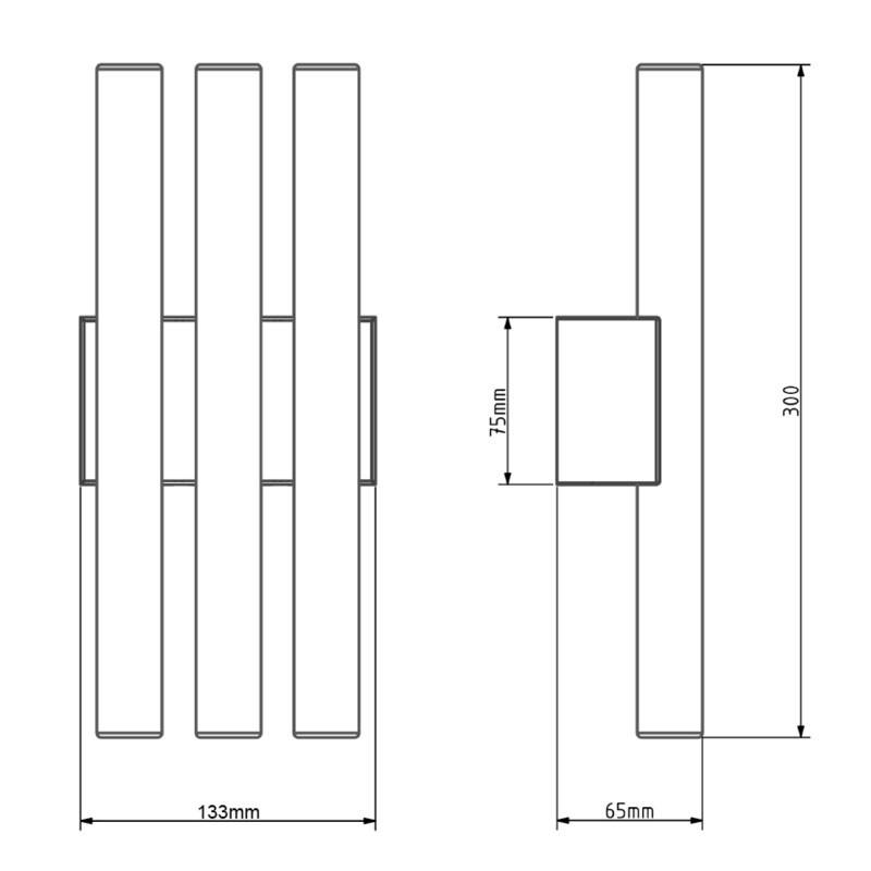 Phare N137 Triple Wall Light
