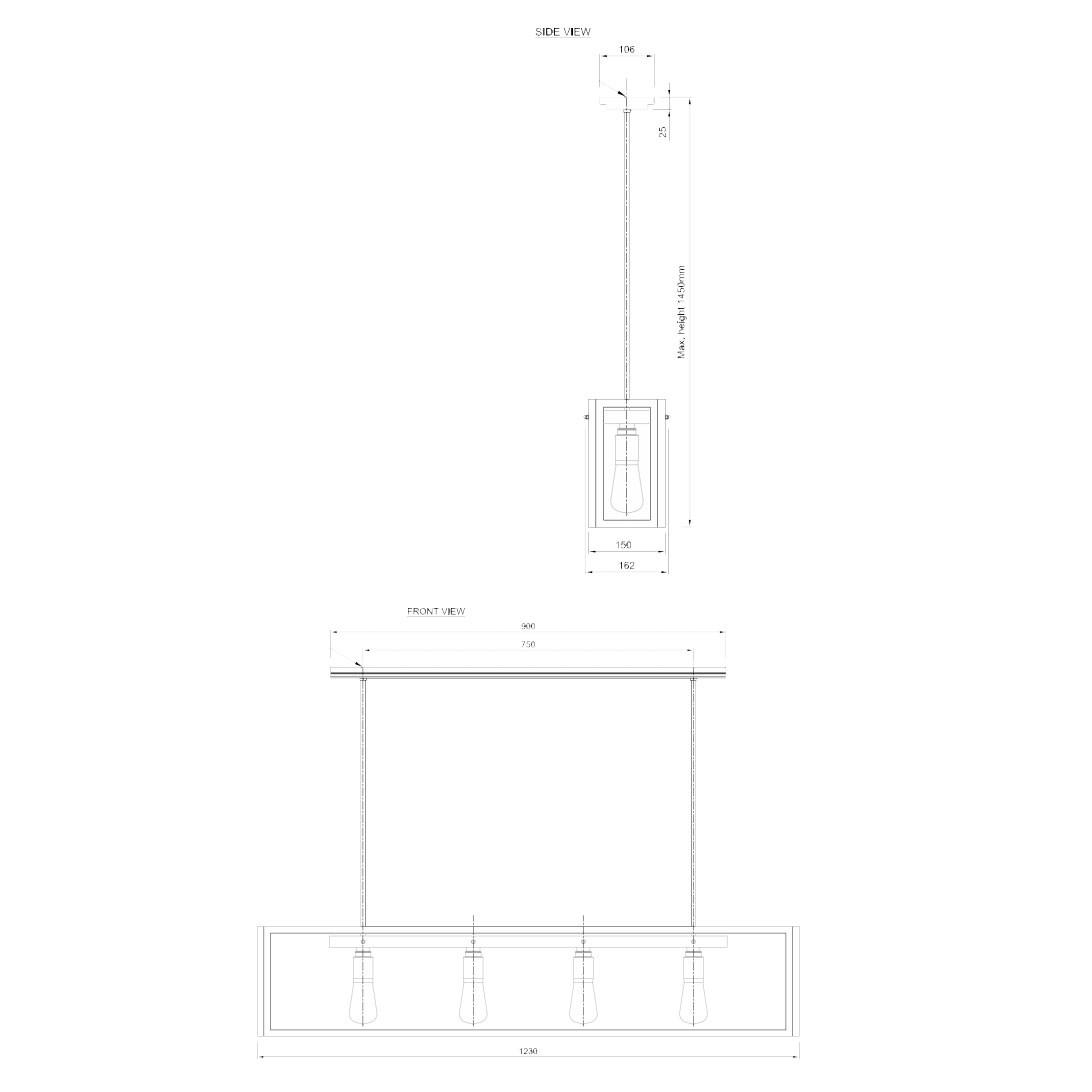 Tekna Portreath N131 Pendant Light | All Square Lighting